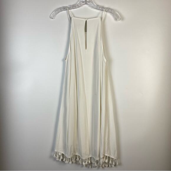 BLQ Basiq Tank Dress With Tassel White Size 2 - Picture 9 of 12